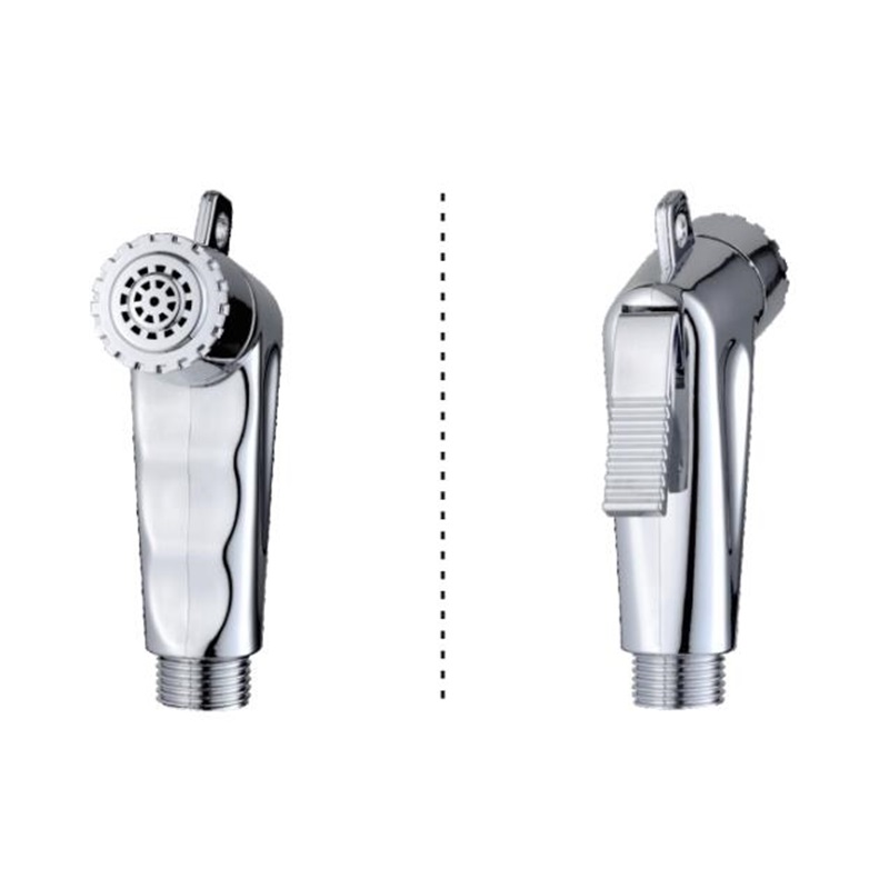 Hand held bidet with hot and cold water