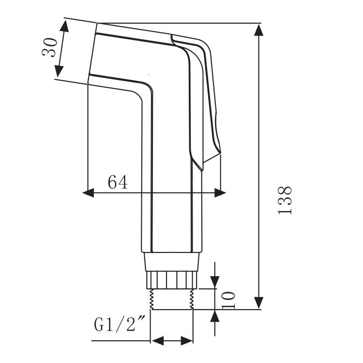 Pulvérisateur de toilette bidet portable étanche pour toilette