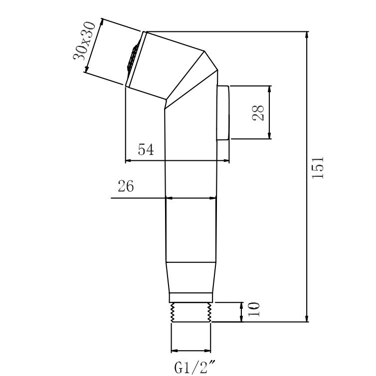 Pulvérisateur de toilette bidet à main
