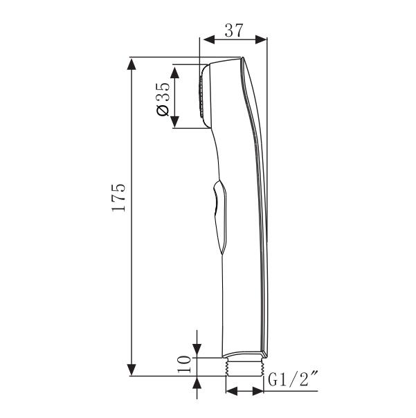 Pulvérisateur de bidet portatif pour eau chaude des toilettes