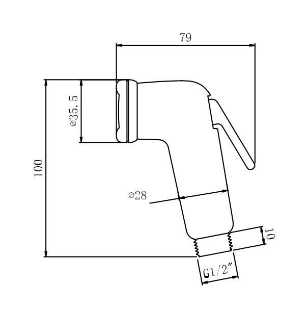 Pulvérisateur de bidet avec deux modes de pulvérisation pour le nettoyage des couches en tissu hygiénique