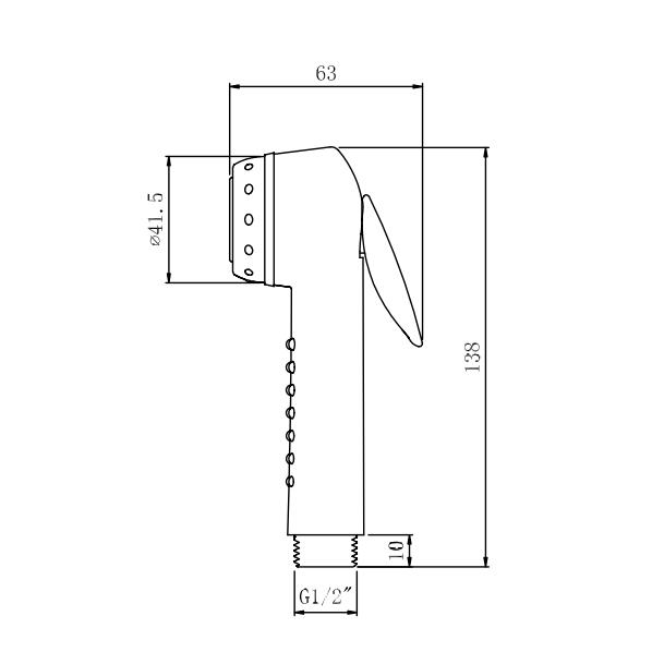 Pulvérisateur de toilettes pour bidet à couches lavables